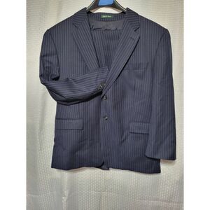 Ralph Lauren Blue Pinstripe Pleated 2pc Suit‎